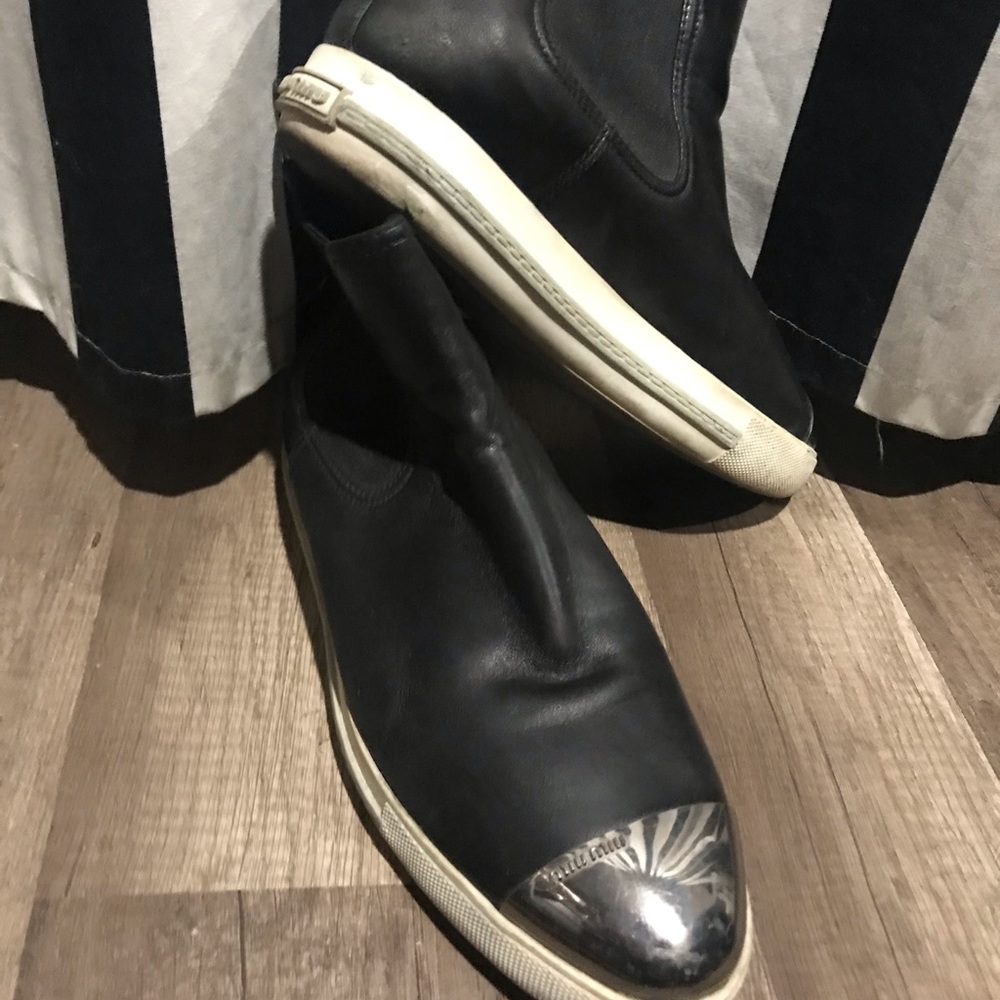 Miu Miu High Top Designer Sneakers RARE - Picture 2 of 11